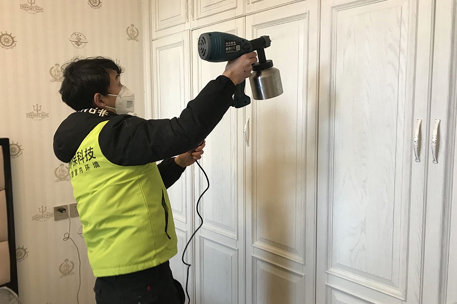 杭州長(zhǎng)安華府新房除甲醛除味治理